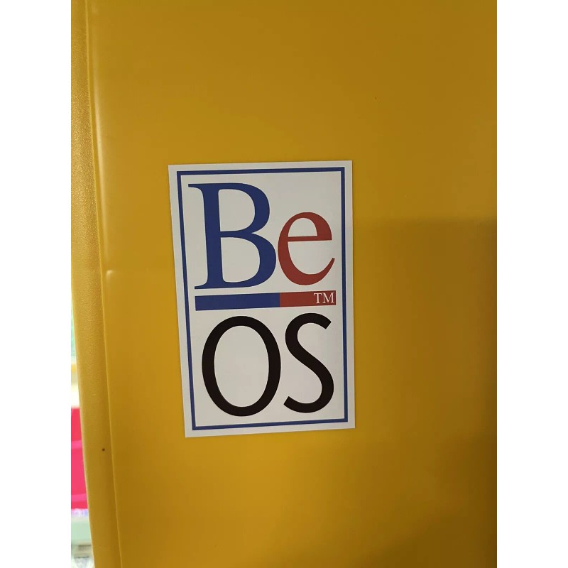 Unbranded BEOS computer logo vinyl decal