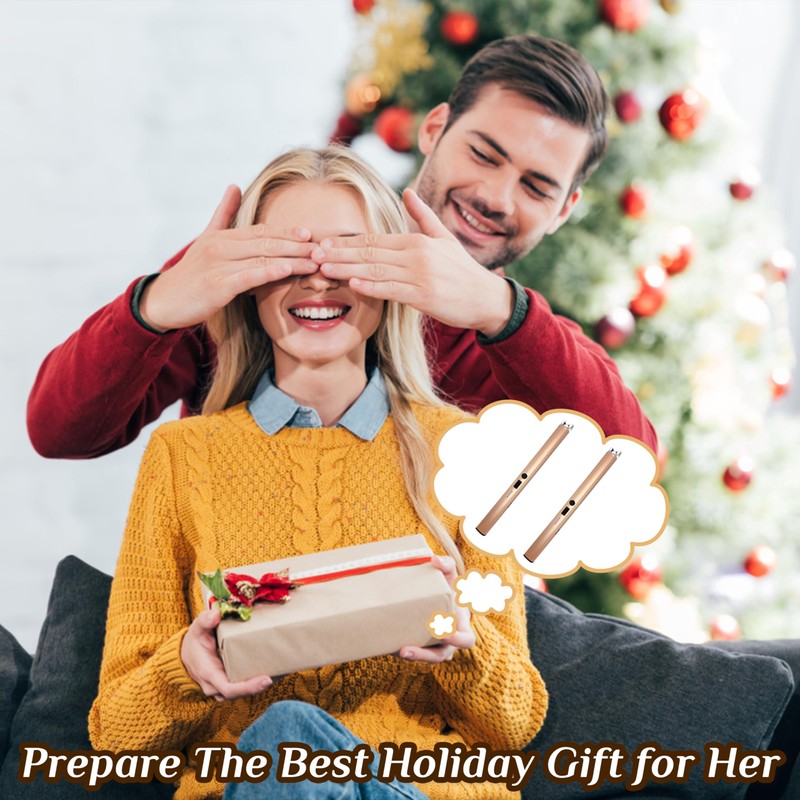2 PCS Candle Lighter,Windproof Flameless Electric Lighter with LED Power