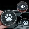4 Pcs Car Cup Holder Pad 7cm Anti-Slip Paw Car