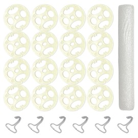 Aierxuan Original Accessories for Car Seat Covers,16 Pcs Plastic Chucks, 6Pcs Metal Hooks,Locking Clip Fixed Fastener Buckle for Car Seat Replacements