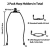 2 Set Lamp Harp Holder, Lamp Shade Holder with Replaceable