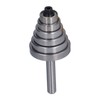 Router Bit 1/4in Shank Multi Grooved with 6Pcs Bearing 1/8in