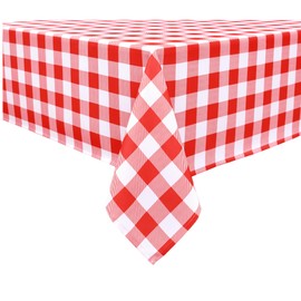 Essifunia Waterproof Plaid Tablecloth Fabric - Square 58x58 Inch Classic Gingham Checker Table Cloth for Indoor/Outdoor Use - Buffalo Table Cover for Picnics, BBQs, and Parties