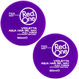 Redone Hair Styling Aqua Wax Violetta 2 x 50ml | Travel Size | Strong Hold | Hair Gel Wax | Ultra Hold | Lavender Scent | Men & Women Hair Wax | Maximum Control 2 PCS