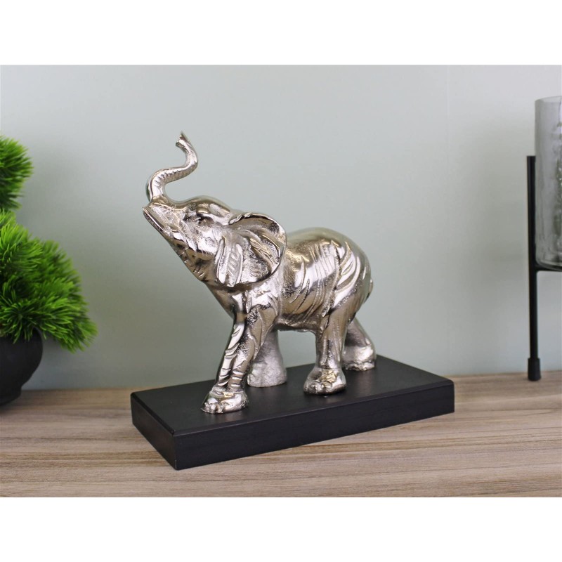 Caths Direct Silver Elephant Ornament