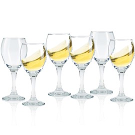 Limoncello Glasses Shot Glasses with Stem, Cordial Glasses Port Wine Glasses 3 oz(set of 6) (6, 1.75)