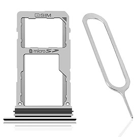 Lightweight Standard Durable SIM and Memory Card Tray Holder w/SIM Card Ejection Pin Compatible with LG V30+ US998 US. Cellular