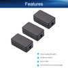 Heyiarbeit 10Pcs 1.89"x1.02"x0.61" ABS Black Dustproof Electronic Junction Box Enclosure