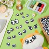 PH PandaHall 44 Pairs 11 Styles Felt Eyes, 28~56mm Crochet