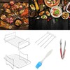 2pcs Air Fryer Rack, Double Layer Rack Air Fryer Accessories