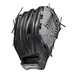 Wilson 2021 A360 SP13 13" Slowpitch Softball Glove - Right Hand Throw, Black/Grey