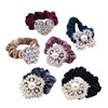 Beavorty 30pcs Elastic Crystal Hair Tie for Women Seamless Stretch