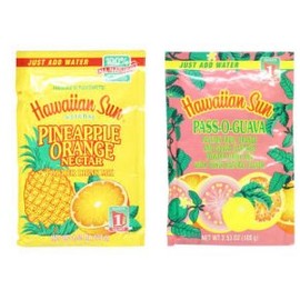 (PACK OF 2) Hawaiian Sun Pass O Guava. & Pineapple Orange Drink Mix