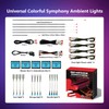 Car-Ambient-Lighting-Kit,RGB 18 in 1 256 LED with Wireless APP DIY