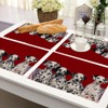 Spot Dog Placemats Set of 4, Dalmatian Spot Dog Placemats