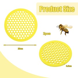 2 Stück Schwimmende Bieneninsel Insektentränke Bienenschwimmende Insel 5 mm, Geeignet zum Füttern von Schmetterlingsbienen Tränken Bienenbad