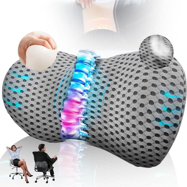 Mullow® Lumbar Support Pillow for Office Chair | for Low