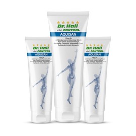 Dr. Hall Aquisan Gel - Cooling Glucosamine Gel with 5 Joint Fuels for Instant Cooling & Care for Joints and Muscles, 3 x 100 ml