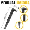 FDKYOEK 24 PCS Railroad Spikes, 4.72 Inches Carbon Steel Rail