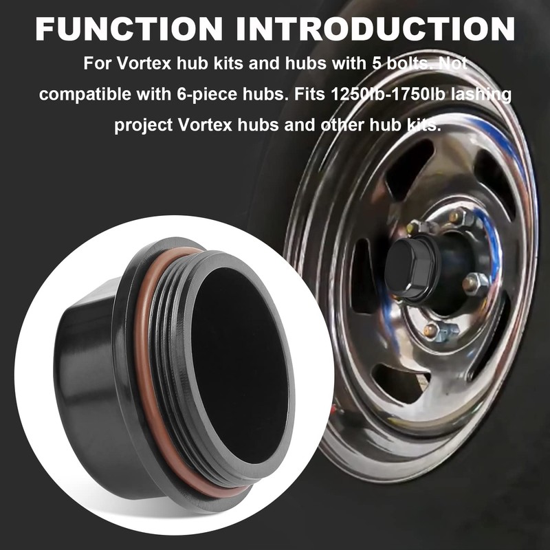Hub Dust Cap 81143 Fits for Dexter Vortex Caps Replacement/Boat