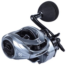 Sougayilang Baitcasting Fishing Reel High Speed Baitcaster with 9+1 Ball Bearings, Gear Ratio 8.0:1, Magnetic Brake System Power Handle Casting Reels-Left Handed