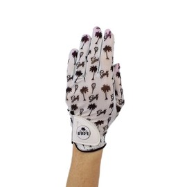 Hand Candy Golf Glove – Premium Cabretta Leather – “Birdie Golf” – Left Hand Women's Golf Glove with Matching Ball Marker (Medium)