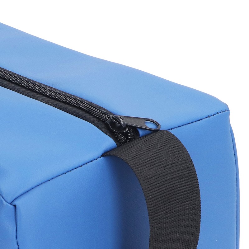 Head Positioner Pillow Blue PU Leather Breathable Comfortable Neck Support