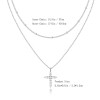Luxury Hypoallergenic 18K Gold Plated Stainless Steel Double-Layer Micro Inlaid