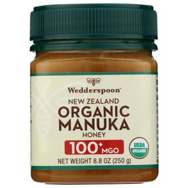 WEDDERSPOON Organic Raw Manuka Honey MGO 100, 8.8 OZ