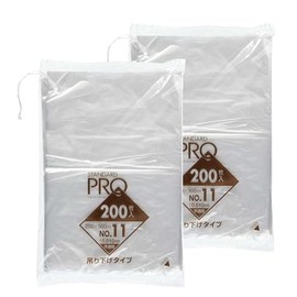 Nippon Sanipak Hanging Plastic Bags, Standard Pro, Translucent, 400 Sheets (200 Sheets x 2 Sets) NO.11