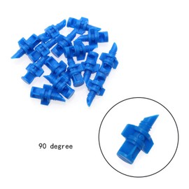 Maxmoral 60pcs Water Spray Misting Sprinkler Nozzle 90/180/360 Degree Micro Garden Water Spray Misting Nozzle Sprinkler Sprayer Lawn Irrigation Kit