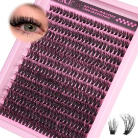 ALICE 336pcs Lash Clusters Thick Volume 60D Cluster Eyelash Extensions DIY Lash Extensions Wispy Faux Mink Individual Lashes Mix 10-18mm Long Eyelash Clusters