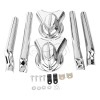 Unbranded Chrome Swingarm Covers Kit For Harley Softail 08-17 Deluxe
