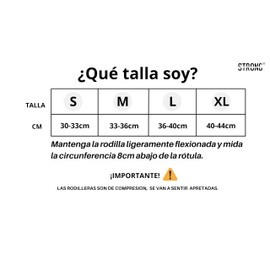 Strong Balance Rodilleras de Neopreno 7mm para Entrenamiento de Fuerza, Crossfit, Gimnasio (Negro, Chica)