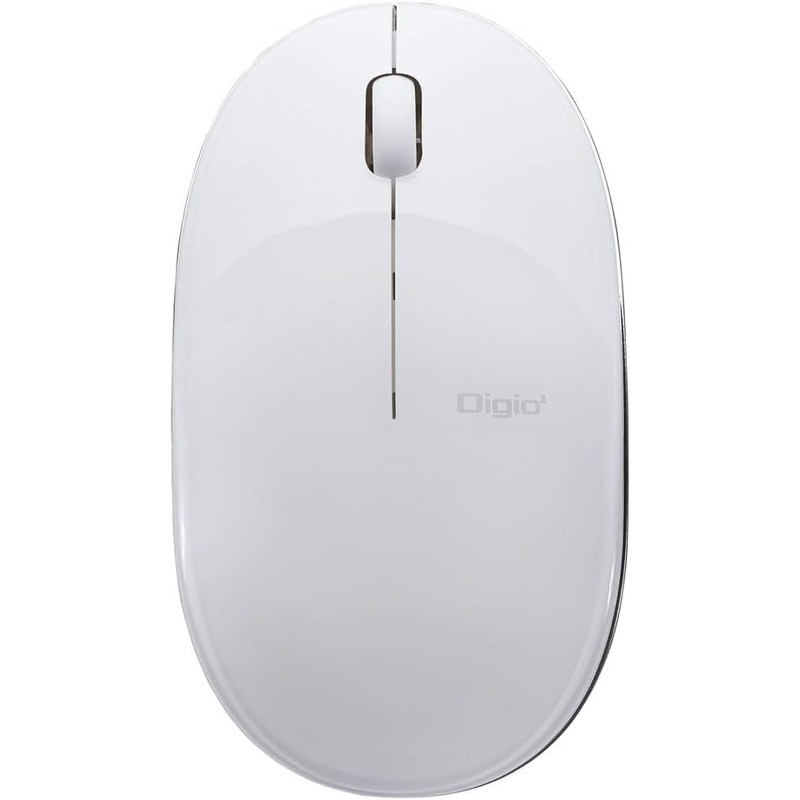 Digio2 MUS-BKT154NW Bluetooth Mouse Thin 3 Button Blue LED White
