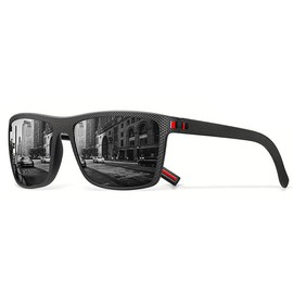 Tropic Blu - Polarised HD Sports Fasion Sunglasses for Men Sun Glasses Fishing Running Golf Sunglasses for Men Women with UV Protection (Black/Red)