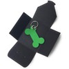 Felt Keyring Woof – Dog Bone. Grass Green Felt for