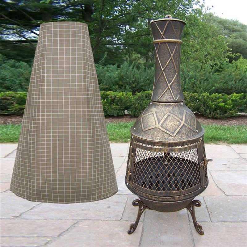 Chiminea Covers Waterproof Dust Prevention 210D Oxford Cloth Patio Chiminea