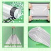15L Bin Liners Drawstring Small Bin Bags 48 White Waste