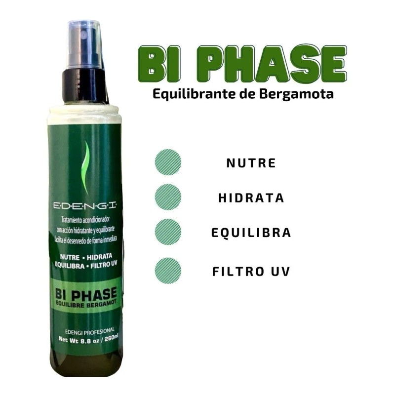 Tratamiento Bergamota Bi Phase Edengi Acondicionador