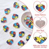 WANDIC Autism Awareness Charms, 24 pieces Autism Charm Pendants with