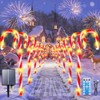 YEPVIE Solar Candy Cane Lights, 12PCS Waterproof Candy Cane Christmas