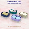Leak Proof Travel Soap Case,Solid Shampoo Bar Holder, Silicone Soap