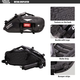 Greanthour Motocycle Saddlebags,Waterproof Dry Travel Luggage,Moto Side Shoulder Bags,48L Large Capacity Saddle Bags Motorcycles, Universal Motorcycle Accessories,1 Pair(Black)