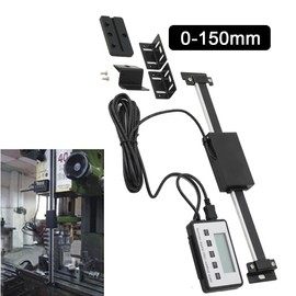 CDZHLTG Digital Display Kit, 0-150mm Digital Linear Scale Mounted Caliper Linear Scale DRO Remote LCD for Milling Machines or Lathes