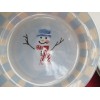CRATE and BARREL WINTER SNOW PEOPLE DESSERT/SALAD PLATE Hartstone Pottery