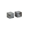 Mud Pie Grey Marble Cube Salt Pepper; 2" x 2"