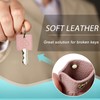 KRSURERICHER Universal Leather Key Sleeve, Key Covers, 3pcs Keychain Key