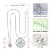 STARCHENIE Alexandrite Necklace for Women 925 Sterling Silver Infinity Teardrop
