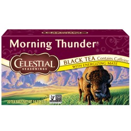Celestial Seasonings Black Tea, Morning Thunder, 20 Count
